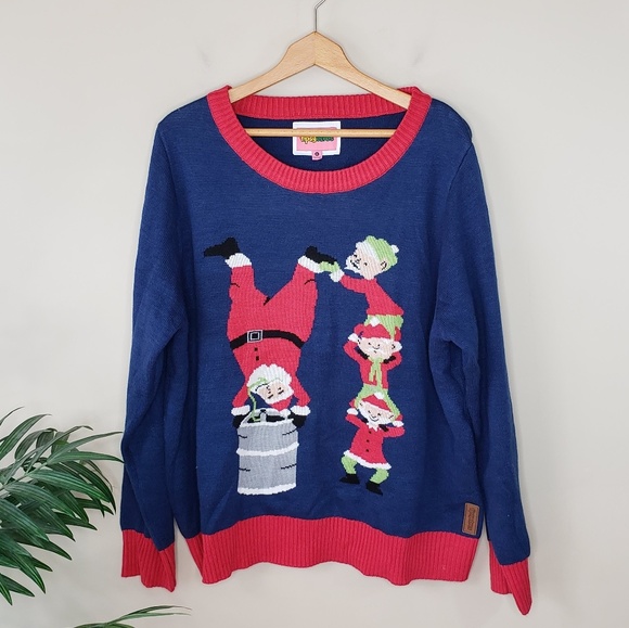 Tipsy Elves Keg Stand Santa Christmas 